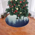 thumbnail image 2 of FMSHPON Misty Mog Forest Xmas Christmas Tree Skirt Stand Mat for Holiday Party Decoration Indoor Outdoor 36 inches, 2 of 3