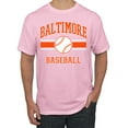 thumbnail image 1 of Wild Bobby City of Baltimore Baseball Fantasy Fan Sports Men's T-Shirt, Light Pink, X-Large, 1 of 6