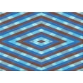thumbnail image 1 of Ahgly Company Machine Washable Indoor Rectangle Transitional Midday Blue Area Rugs, 2' x 5', 1 of 7