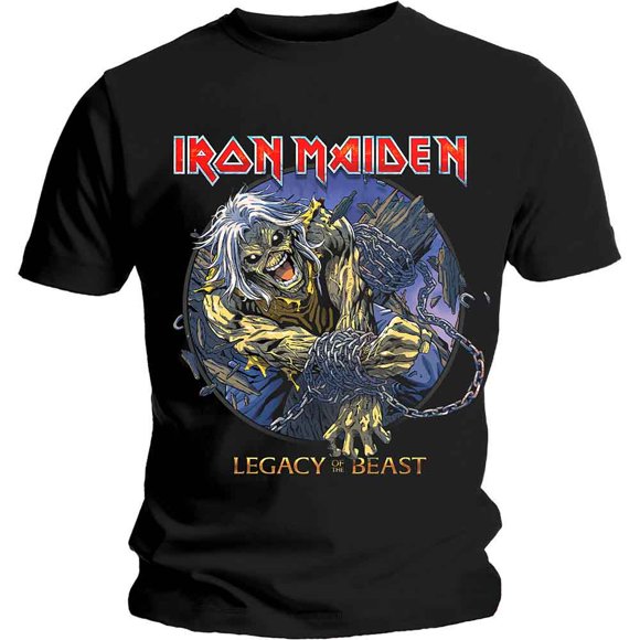 Iron Maiden Unisex T-Shirt Eddie Chained Legacy