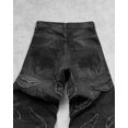 thumbnail image 3 of Baggy Jeans for Men Y2k Hip Hop Distressed Retro Black Pants Oversized Embroidery Harajuku Gothic Wide Leg Trousers Streetwear, 3 of 5