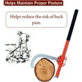thumbnail image 2 of Can't Hook - Carbon Steel Wood Log Moving Tool with Fully Adjustable Hook & Rubber Grip Handle -28" Perfect Log Roller Tool for Loggers - Sawyers - Wood Workers & Firewood Enthusiasts Tool Box, 2 of 10