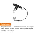 thumbnail image 3 of Unique Bargains T Handle Lock Pins, 3/8' Pin Dia. 25/64' Usage Length Stainless Steel Push-Button Quick Release Pin, 3 of 5