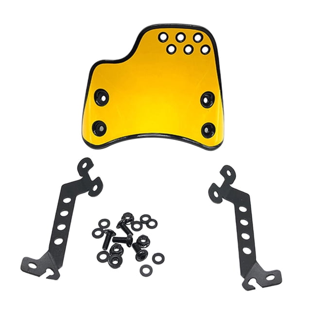Pantalla protectora de aleación de aluminio para parabrisas de motocicleta con soporte 5.3x7.4 pulgadas Zulema Parabrisas de motocicleta