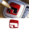 thumbnail image 1 of Real Bright Soft Car Interior Carbon Fiber Sticker DecorationRed Carbon Fiber AT Gear Shift Panel Cover For Porsche Cayenne Sport 03-10Auto Car Protection Interior Accessories, 1 of 8