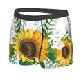 thumbnail image 2 of Fotbe Sunflowers (2) Men’s Total Support Pouch Boxer Briefs, X-Temp Cooling, Moisture-Wicking Underwear, Regular, Long-leg and Trunk-Small, 2 of 9