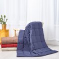 thumbnail image 1 of puredown Packable Down Throw Blanket, Down-proof Fabric, 50x70'', Navy, Duck, 1 of 4