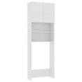 thumbnail image 2 of vidaXL Washing Machine Cabinet White 25.2"x10"x74.8" Chipboard, 2 of 5