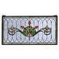 thumbnail image 2 of 68019 Meyda 26"W X 14"H Tulip & Fleurs Stained Glass Window, 2 of 2