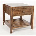 thumbnail image 1 of Jofran Beacon Street Square 1 Tiroir Fin Table en Brun Clair, 1 of 7
