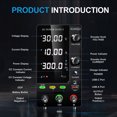 thumbnail image 3 of DC Power Adjustable OCP Output Switch 30V 10A with USB Dual Fast Charge Interface Black, 3 of 10