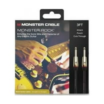 Monster 600625-00 Prolink Rock 1/4" Instrument Cable. 3 ft - Straight to Straight