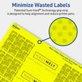 thumbnail image 5 of Avery Printable Rectangle Labels, Neon Yellow, 1.75" x 7.75", 200ct, 5 of 11
