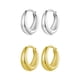 thumbnail image 2 of Pendientes pendientes de aro plata 925 para mujer pendientes pequeños pendientes hipoalergénicos huggie, 2 of 5