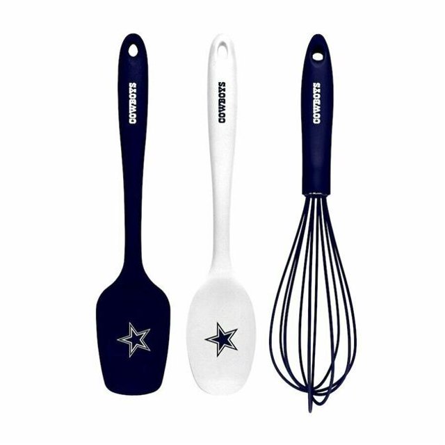 Collection KUSNFL0901 Ensemble d'Ustensiles de Cuisine NFL Cowboys - 3 Pièces