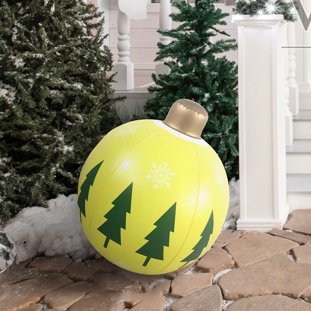Cbcbtwo 23.6" Christmas Inflatable Ball, Giant PVC Inflatable Christmas
