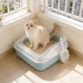 thumbnail image 4 of Semi Enclosed Litter Box Spatter Proof Sand Tray Removable Pet Toilet Odor Control Basin for Indoor Small Medium Animals, KTFgvq, 4 of 6