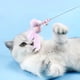 thumbnail image 5 of Palo Divertido Del Gato De La Campana De La Pluma, Hermosos Juguetes Interactivos Portátiles Flexibles De La Pluma Del Gato Para Los Gatos Domésticos OTVIAP 3 piezas rosa, 5 of 8