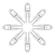 thumbnail image 2 of Bombillas halógenas para debajo del gabinete, lámpara LED bipin JC de 12V, G4, 5W, 10W, 20W, 35W, 50W, Blanco cálido, 20 unidades, 2 of 3