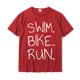 thumbnail image 2 of Camiseta Grande Para Hombre Swim Bike Run Triatlón Diseñador Ocio Tops Camisetas De Algodón Día De Navidad, 2 of 3