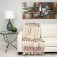 thumbnail image 2 of Parkland Collection Inca Purple Variegated Cotton Throw Blanket, 50 x 60 Decorative Couch Throw, 2 of 4