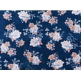 thumbnail image 2 of Zelouf Printed Velvet Knit Digital Sample  , Sewing, DIY, Crafts Fabric by the Yard, 443 Navy/blush, 3 Yard, 2 of 2