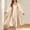 Beige, variant on IROINNID Satin Nightgown and Robe Sets for Women 2 Piece Soft V-Neck Silk Slip Dress Long Chemise Sleepwear Two-piece Pajamas Suit(Beige,L)