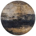 thumbnail image 2 of Addison Rugs Chantille Indoor/Outdoor Transitional Abstract Charcoal Washable Round Rug, 8' x 8', 2 of 6