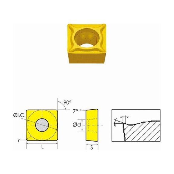 Hhip SCMT-32.52-HM Coated Carbide Insert 6004-3032