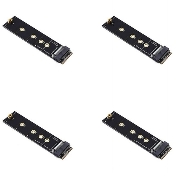 4X M.2 A+E KEY Slot to M.2 NVME Adapter Card NGFF to KEY-M Expansion Card NVMe PCI Express SSD Port Expansion Adapter