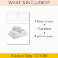 thumbnail image 5 of PRATYUX Alaskan King 6-PC Sheet Set 800-TC 100% Egyptian Cotton, 15" Deep Pockets - Light Grey, 5 of 7