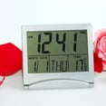 thumbnail image 6 of Yannee LCD Digital Silver Wall Clock , Table ClockTravel Alarm Clock with Calendar Temperature Alarm Clock, 6 of 11