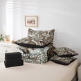 thumbnail image 5 of Feelyou Snake Print Bedding Comforter Set 7-Piece, Modern Fashion King Bedding Sets, Honeycomb Geometric Bed Sheets, Super Cozy Room Decorative, 5 of 7