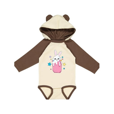 

Inktastic Easter Strawberry Bunny Drink with Stars Gift Baby Boy or Baby Girl Long Sleeve Bodysuit