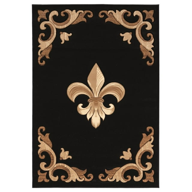 United Weavers Bristol Barnsley Black Runner Rug