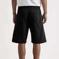 thumbnail image 5 of DDAPJ pyju Workout Gym Shorts for Men Trendy Ripped Short Pants Drawstring Elastic Waist Joggers Summer Casual Bermuda Shorts with Pockets Black XL, 5 of 7