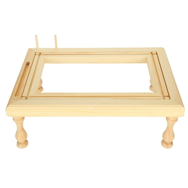 Sewing Frame,Table Embroidery Frame CrossStitch Wooden Embroidery Stand DIY Supplies Unparalleled Experience