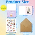 thumbnail image 5 of ﻿Lockways 20 PCS Birthday Cards Bulk, 4" x 3" Happy Birthday Card Assorted, Greeting Card with Envelopes for Mother, Dad, Family, Friends, Work and Office Celebrations, 5 of 7