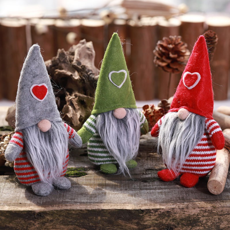 Details about   4Pcs Christmas Tree Hanging Gnomes Ornaments Set Plush Elf Hanging Holiday Decor 