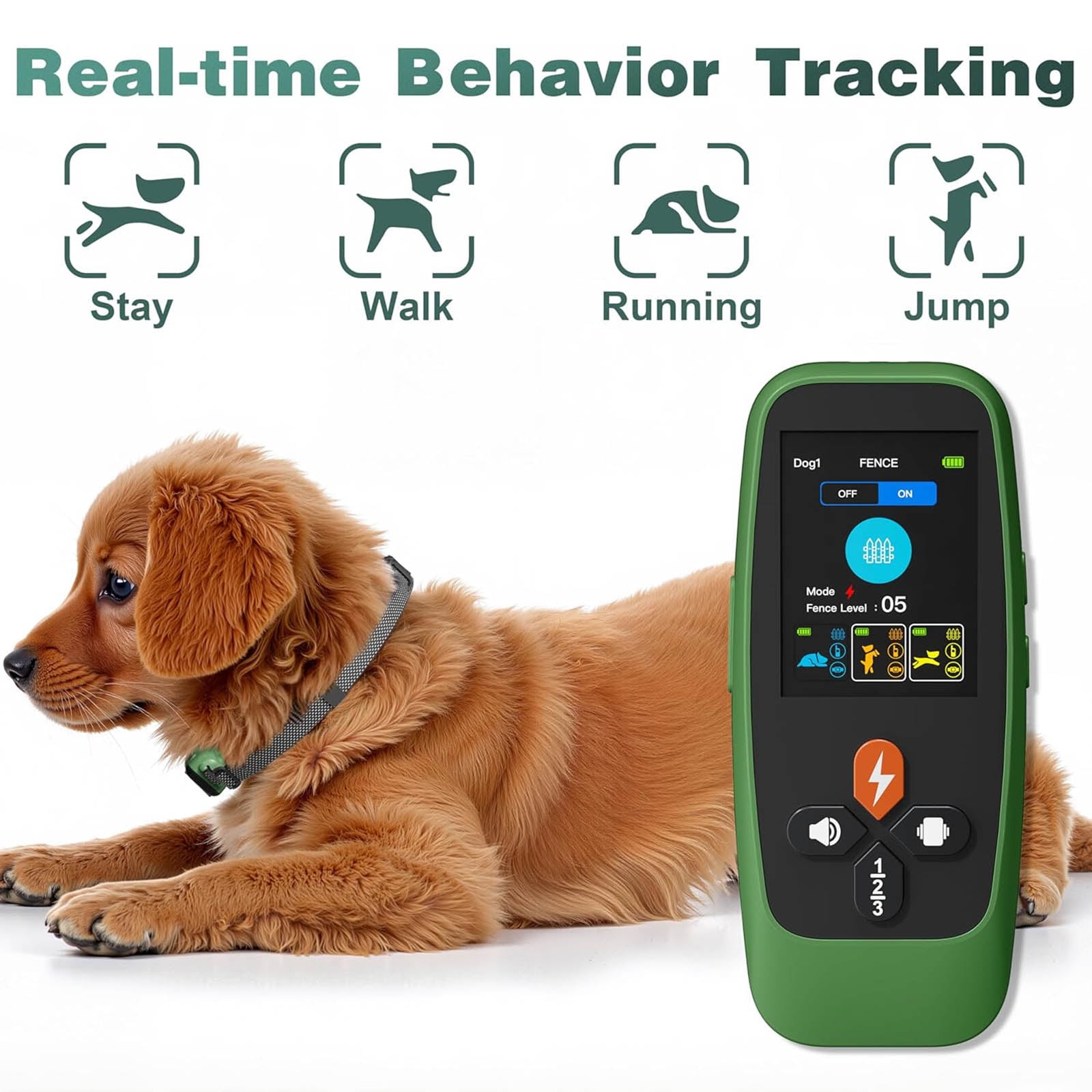 Wireless Dog Fence System – 3300Ft Electric Pet Containment & Training Collar with Remote, Portable Trainer with Beep, Vibration & Shock Modes, Waterproof & Rechargeable
