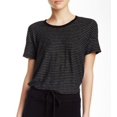 thumbnail image 1 of $115 JAMES PERSE Split Hem STRIPED TEE Shirt TOP Black / Grey WKT3275 ( 2 ), 1 of 2
