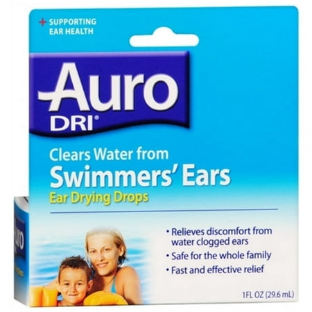 Auro-dri Ear Drops Ear Drying Aid, 1 oz. (Best Over The Counter Ear Drops For Clogged Ears)