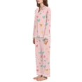 thumbnail image 2 of FORMRS Womens Pajama Set Long Sleeve Top and Pants with Pockets Soft Comfy Lounge Sleepwear, Sizes S-2XL, Love in The Air, 2 of 7