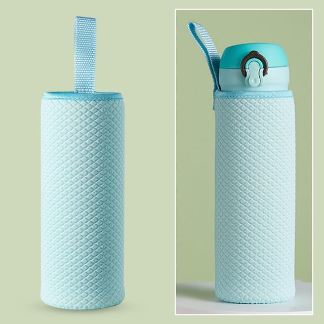 Geïsoleerde Waterfles Draagtas Pouch Creatieve Embossed Sleeve Cover 550ml para Azul Cola portabotellas