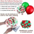 thumbnail image 3 of 105 globos redondos de látex y confeti para Halloween, 30 cm (rojo y verde), 3 of 5