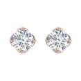thumbnail image 3 of 1/2 Carat Diamond Stud Earrings in 10K Rose Gold, 3 of 4