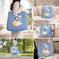 thumbnail image 2 of Paw Peek Bag Pet Carrier Tote Cat Dog Cartoon Canvas Shoulder Bag Colorful Animal Shapes Carrying Bag with Head-Out Design Adjustable Neck Small Dog Cat Carrier for Outdoor Use, A, 2 of 7