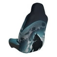 thumbnail image 4 of Lsque Moon Wolf Warrior Pattern Car Seat Covers for Front Seats , Waterproof Seat Covers for Cars, Sporty Front Seat Covers,Car Seat Cover Protector Front Seats, 4 of 5