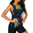 thumbnail image 2 of Fotbe Spaceships and Stars Womens Loose Fit Casual Flowy Slim-Fit Tank Tops Athletic Round Neck Trendy Sleeveless Summer Tops for Gym and Yoga-Small, 2 of 7