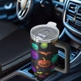 thumbnail image 6 of Rainbow Halloween Pumpkins Pattern Tumbler with Handle and Lid,40oz Double Wall Vacuum Insulated Tumbler,Cups Gift for Women and Men, 6 of 7